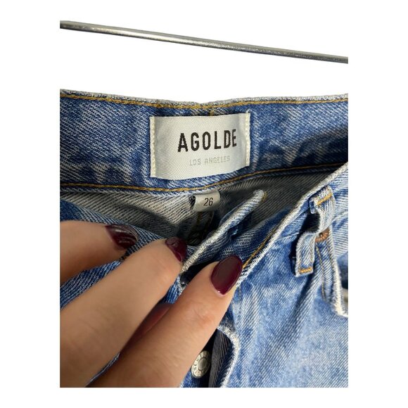 Agolde 90's Mid Rise Loose Fit Jeans-sz 26 - Picture 6 of 10